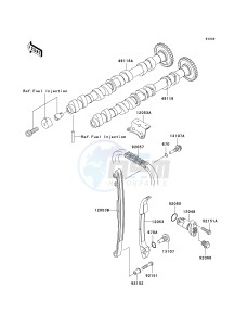 ZR 750 K [Z750S] (K6F) K6F drawing CAMSHAFT-- S- -_TENSIONER