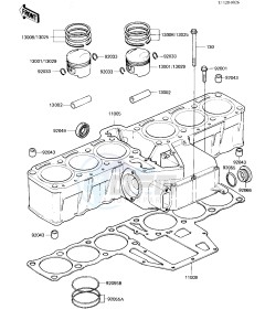 KZ 1300 A (A4) drawing CYLINDER_PISTONS