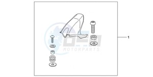 CBR1000RA9 France - (F / ABS CMF HRC MKH) drawing CARBON FIBER HUGGER