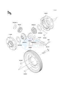 KAF 620 E [MULE 3010 4X4] (E6F-E8F) E8F drawing DIFFERENTIAL