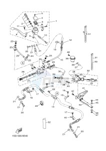 YFM350FWA GRIZZLY 350 4WD (1SG2) drawing FRONT MASTER CYLINDER