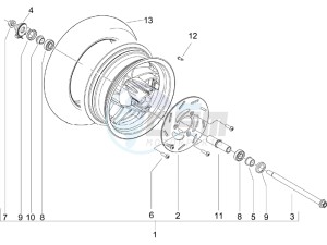 Typhoon 50 (UK) UK drawing Front wheel