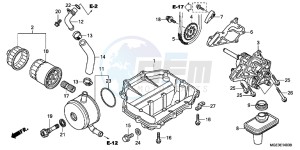 VFR1200FD VFR1200F UK - (E) drawing OIL PUMP (VFR1200F)