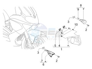 Runner 200 VXR 4t Race e3 (UK) UK drawing Head lamp - Turn signal lamps