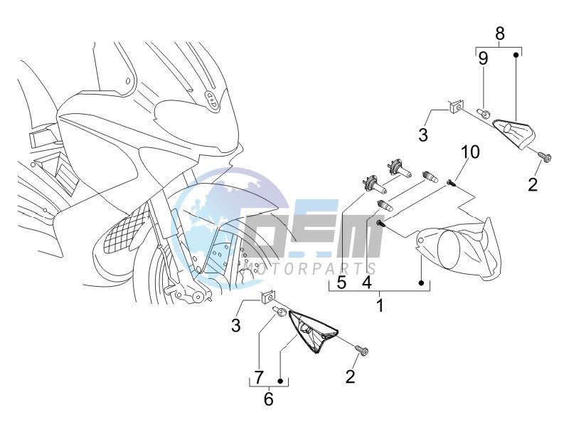 Head lamp - Turn signal lamps