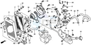 VT750C drawing RADIATOR