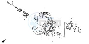 CN250 HELIX drawing FRONT WHEEL (2)