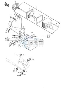 KE 175 D [KE175] (D2-D3) [KE175] drawing TAILLIGHT -- 80-81 KE175-D2_D3- -