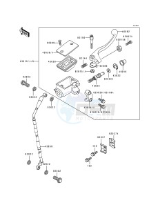 KDX 200 E [KDX200] (E1-E3) [KDX200] drawing FRONT MASTER CYLINDER