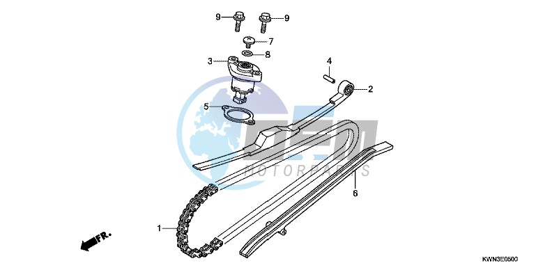 CAM CHAIN/TENSIONER