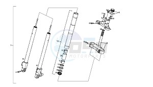 GPR NUDE - GPR NUDE TUNING - 50 CC drawing FRONT FORK MARZOCCHI