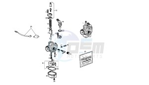 SENDA R DRD - BLACK DEVIL 2A EDIZIONE - 50 CC VTHSR1A2A drawing CARBURETOR