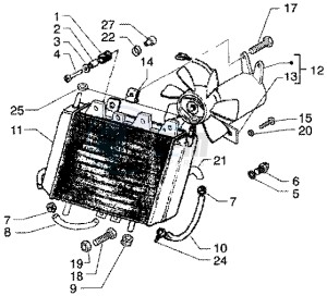 X9 180 Amalfi drawing Radiator coolant