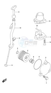 DF 9.9B drawing Oil Pump