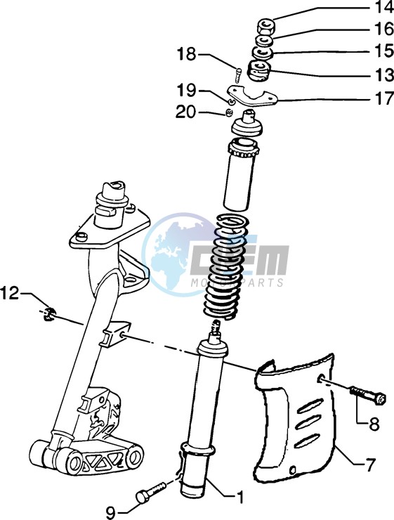 Front Shock absorber cover