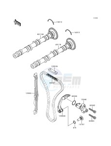 ZX 750 N [NINJA ZX-7RR] (N1-N2) [NINJA ZX-7RR] drawing CAMSHAFT-- S- -_TENSIONER