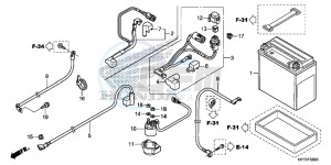 TRX420FAD TRX420 Europe Direct - (ED) drawing BATTERY