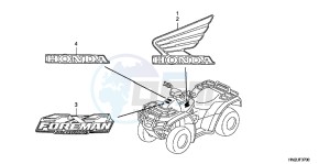 TRX500FAB drawing EMBLEM/ MARK