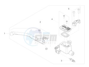 RS 125 4T E4 ABS EMEA EU drawing Front master cilinder