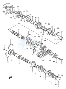 GSX750F (E2) drawing TRANSMISSION