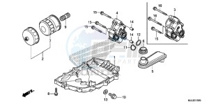 NC750XE NC750X Europe Direct - (ED) drawing OIL PAN/ OIL PUMP