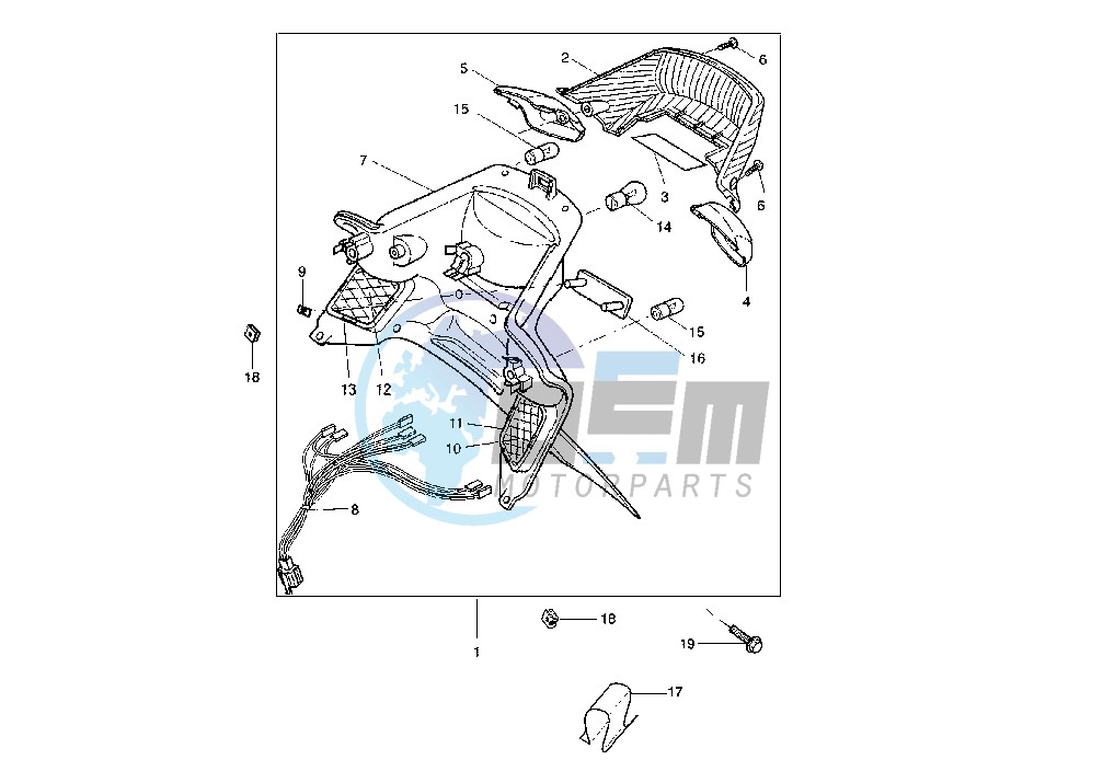 TAILLIGHT -PLATE HOLDER