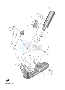 YZF-R6 YZF600 R6 (BN64) drawing EXHAUST