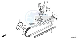 SH125RB drawing CAM CHAIN/ TENSIONER