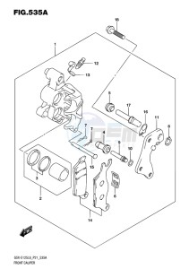 GSX-S125 MLX drawing FRONT CALIPER