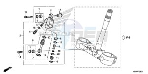 CRF250RG CRF250R ED drawing STEERING DAMPER