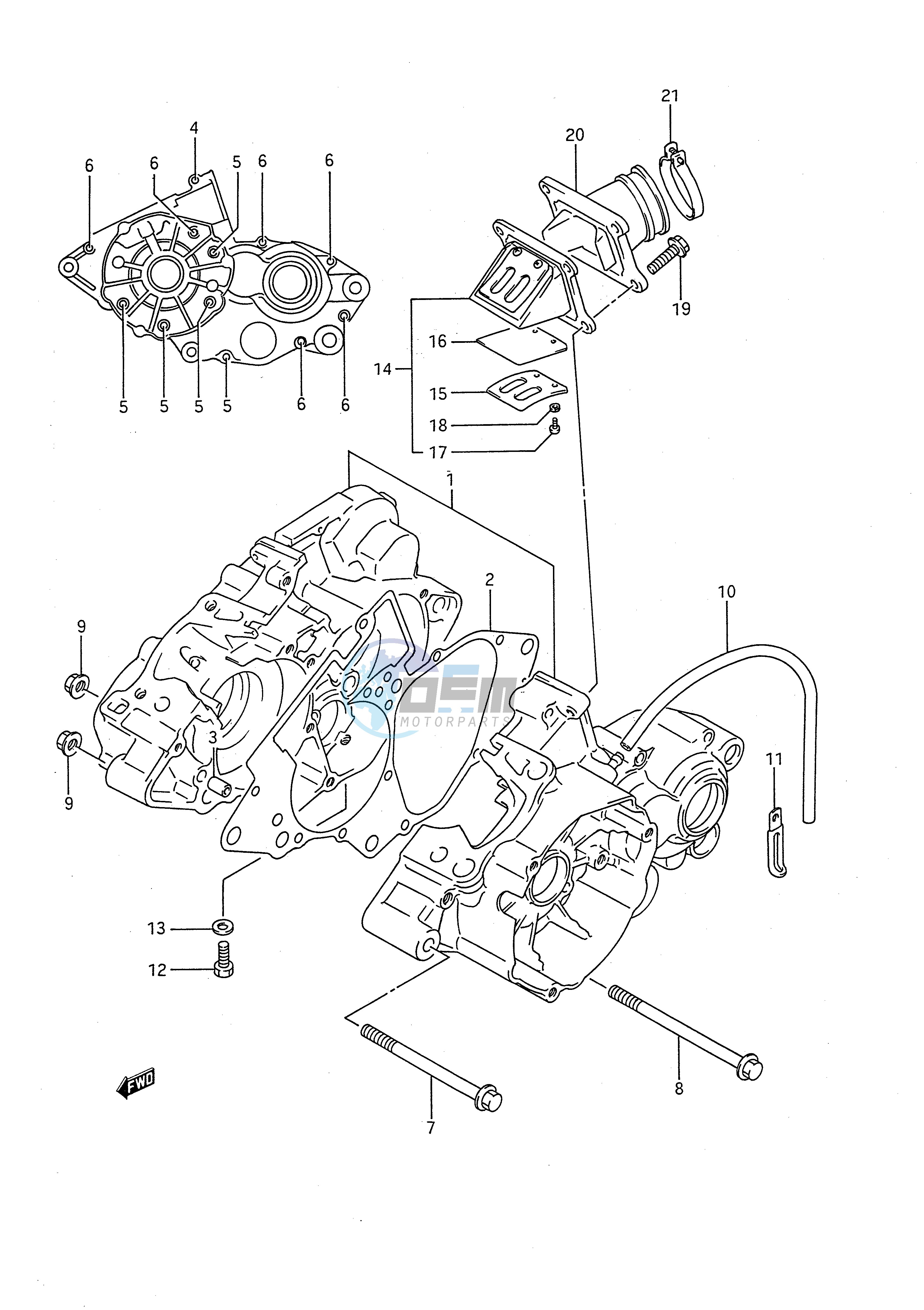 CRANKCASE (MODEL K)