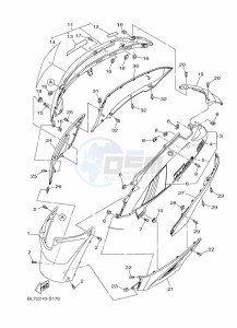 XC115F  (BL75) drawing SIDE COVER