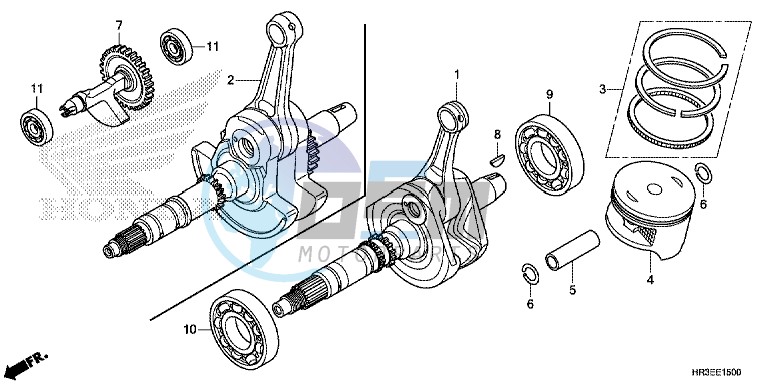 CRANK SHAFT/ PI STON