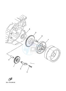 YBR125E (BN9J) drawing STARTER CLUTCH