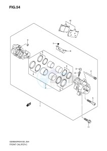 GSX650F (E2) Katana drawing FRONT CALIPER