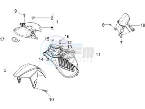 Runner 50 Pure Jet (UK) UK drawing Wheel housing - Mudguard