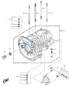 JS 550 A [JS550] (A5-A8) [JS550] drawing CRANKCASE