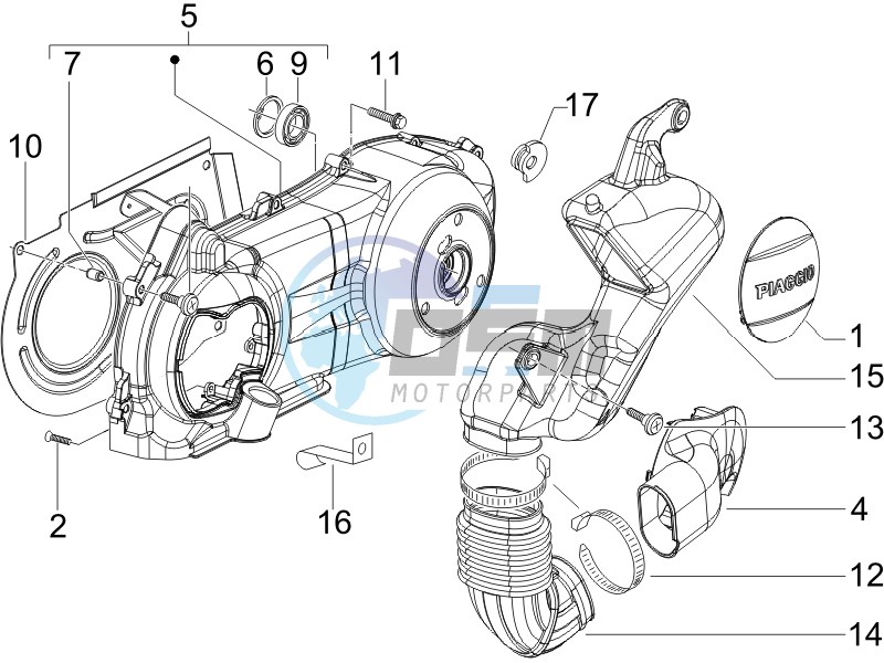 Crankcase cover - Crankcase cooling