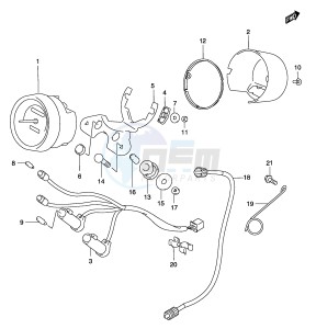 GZ250 (P19) drawing SPEEDOMETER (MODEL K3)