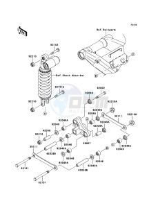 Z1000 ZR1000A6F FR GB XX (EU ME A(FRICA) drawing Suspension