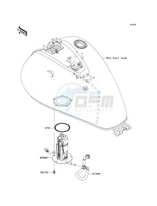 VN 900 D[VULCAN 900 CLASSIC LT] (6F-9F) D8F drawing FUEL PUMP