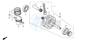 CG125 drawing CRANKSHAFT/PISTON (2)