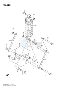 GSF650 (E21) Bandit drawing REAR CUSHION LEVER