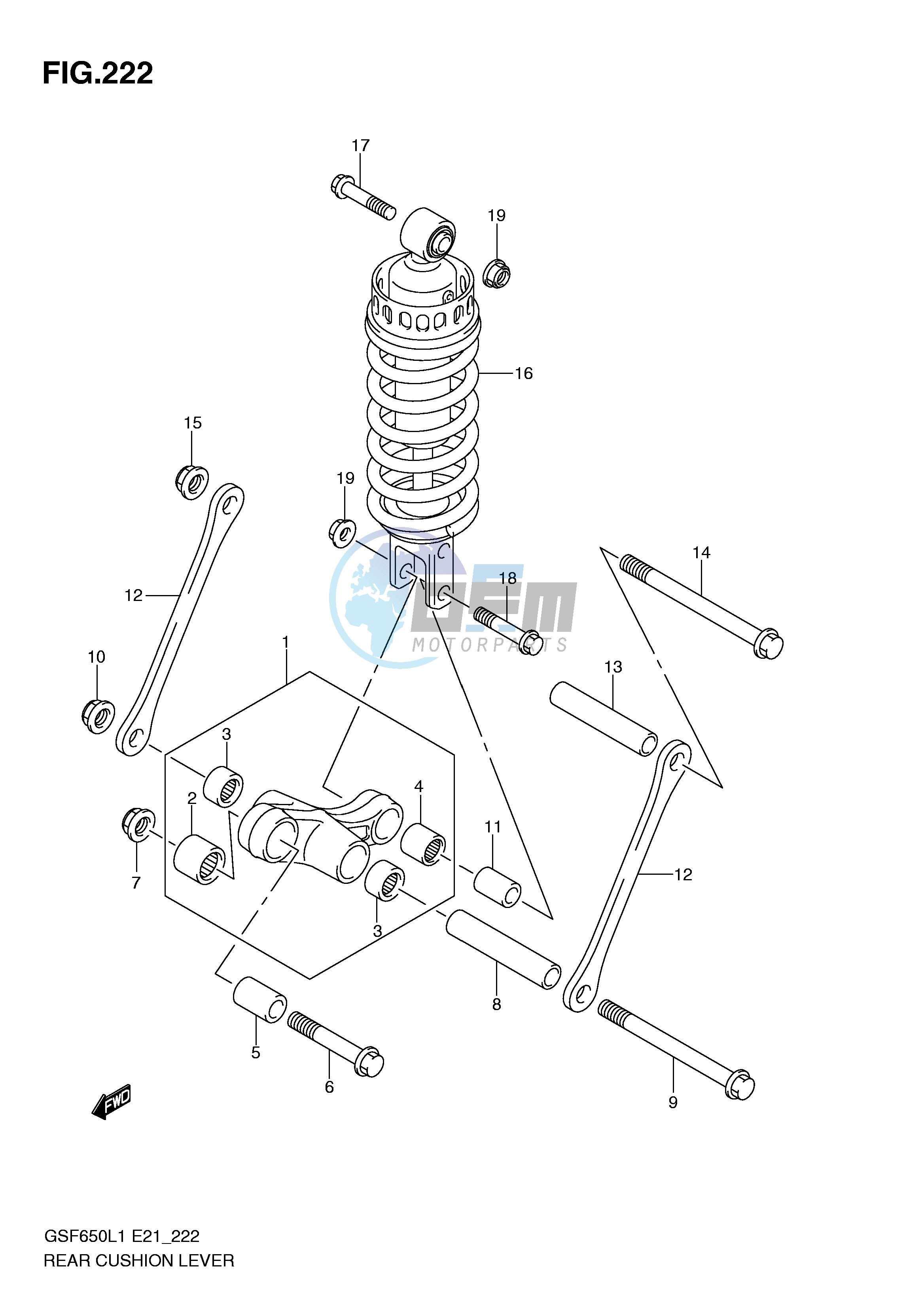 REAR CUSHION LEVER