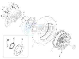 X10 350 4t 4v ie e3 drawing Rear Wheel