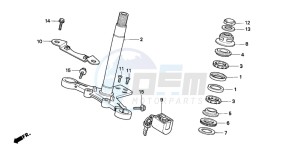 ST50 drawing STEERING STEM