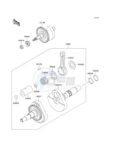 KVF 400 A [PRAIRIE 400 4X4] (A2) [PRAIRIE 400 4X4] drawing CRANKSHAFT