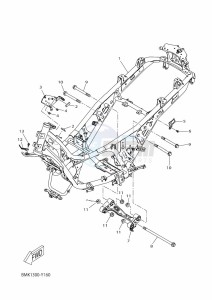 CZD300D-A XMAX 300 TECH MAX (BMK2) drawing FRAME