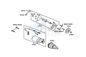 AGILITY DELIVER 50cc drawing Starting Motor - Oil Pump