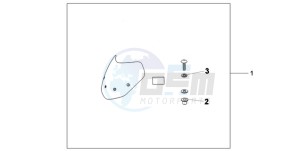 CB600FA39 UK - (E / ABS MKH ST) drawing FLY SCREEN